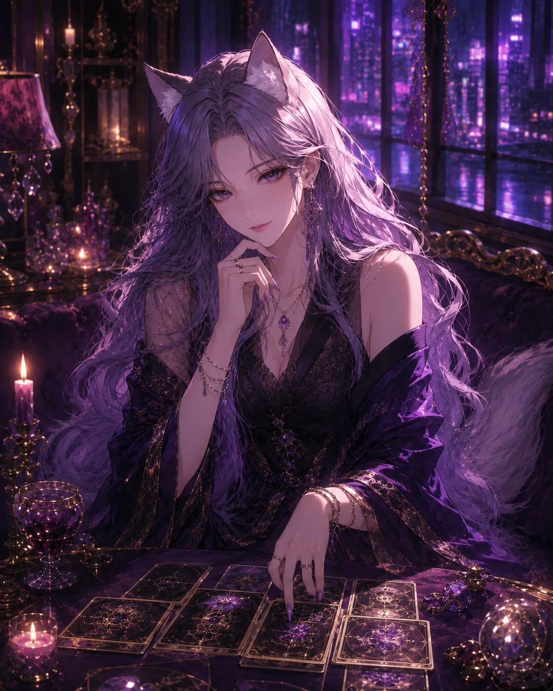 세하, 아홉 자리 스프레드 리딩